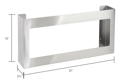 Quadruple Stainless Steel Glove Box Holder - Image 4